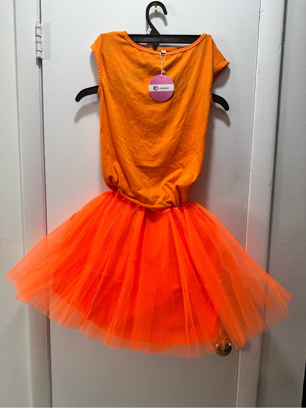 Orange Tulle Kids Costume Dress